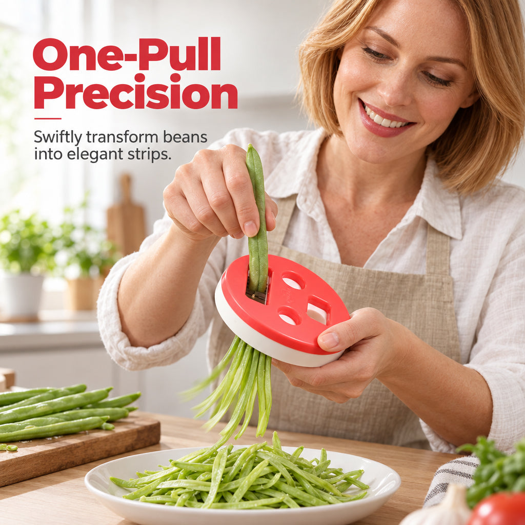 Multi-Functional Manual Bean Slicer & Vegetable Shredder