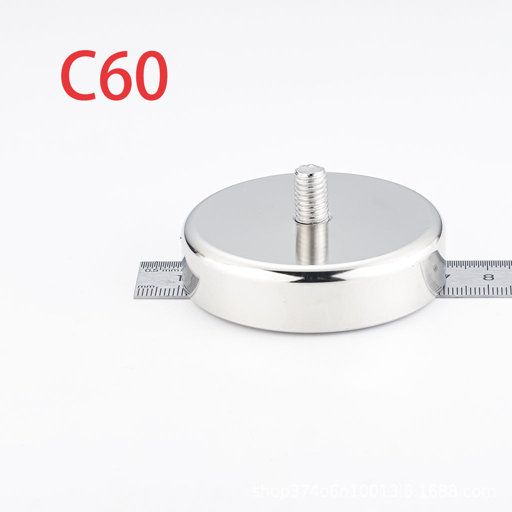 Heavy-Duty Neodymium Pot Magnets with Countersunk Hole