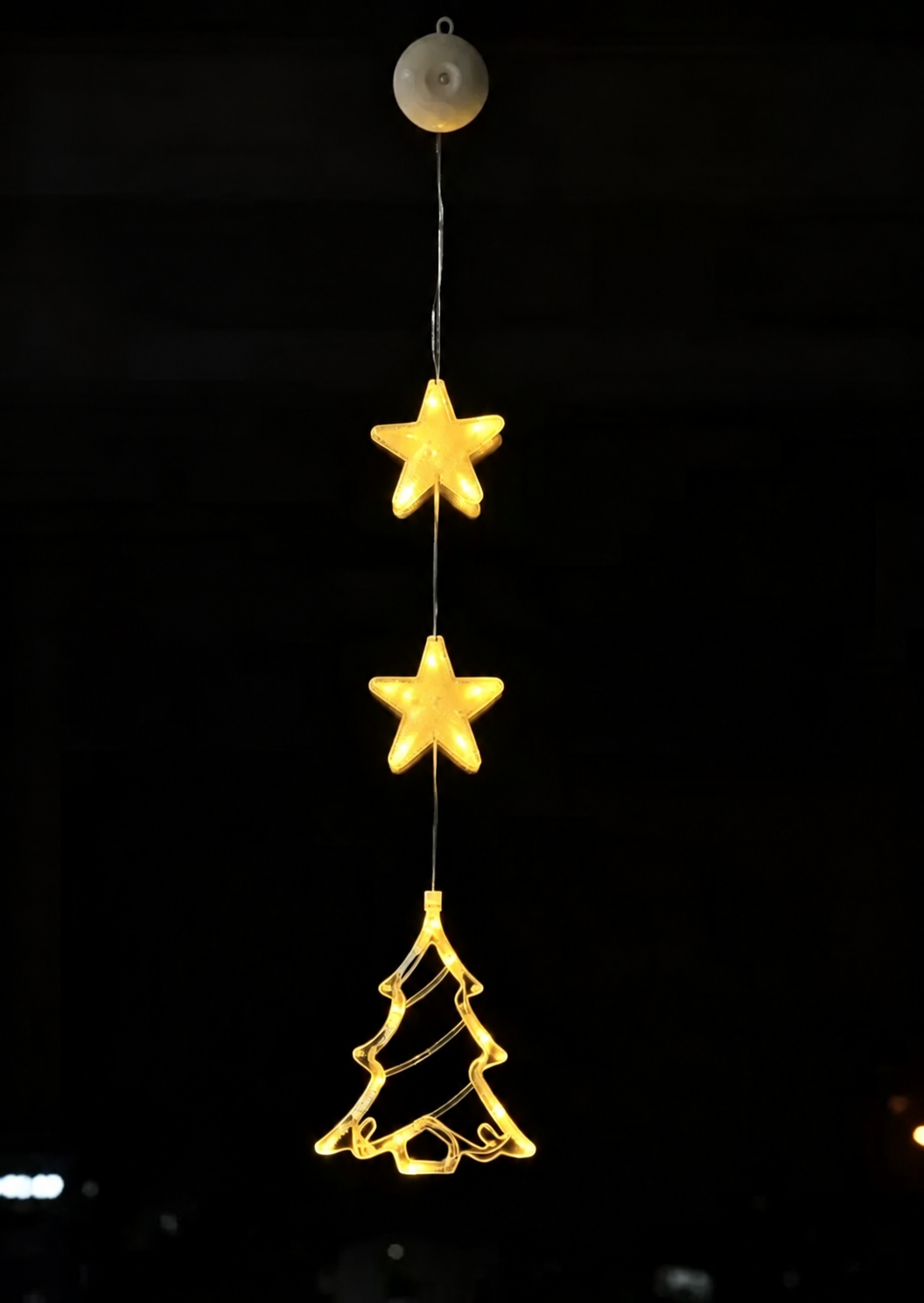 Battery-Operated LED Christmas Window Lights