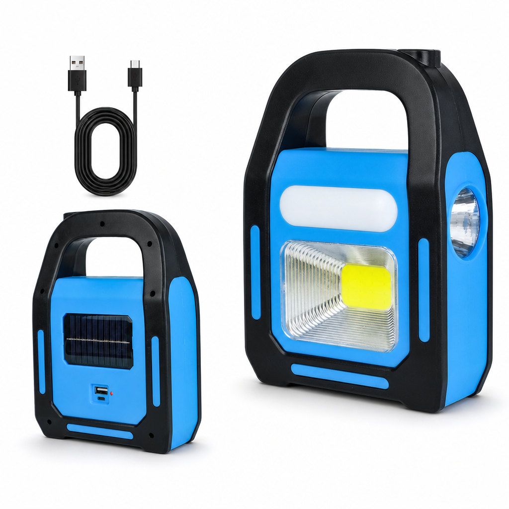 ✨50K+ SOLD – LIMITED TIME OFFER✨3-in-1 Solar COB LED Work Light – front, auxiliary & side lights, solar/USB charging, IP44 waterproof