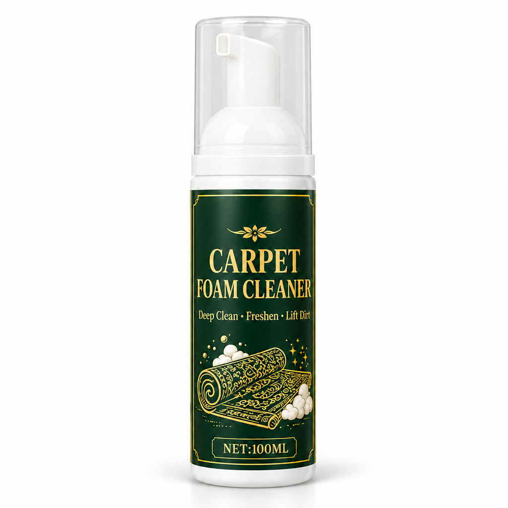 No-Rinse Carpet Stain and Oil Remover Foam Cleaner