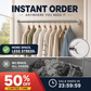 🧥50% OFF NOW! Adjustable No‑Drill Tension Rod, 70‑100cm Spring Tension Clothes Hanging Rod, No‑Damage Non‑Slip Closet Curtain Rod, Max 15KG Load for Wardrobe, Bathroom