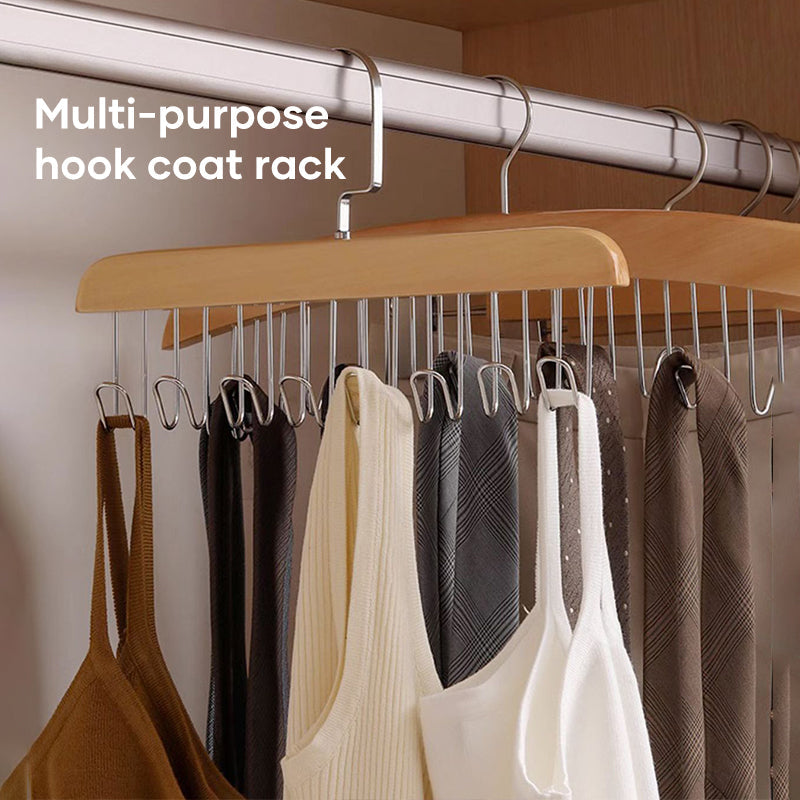 Anti Slip Multi Hook Coat Rack - newbeew