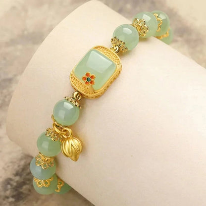 🔥 HOT SALE 🔥Hotan Jade Beaded Bracelet - newbeew