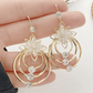 🎁New Year Sale 49% OFF⏳Geometric Multi-Layered Round Flower Earrings