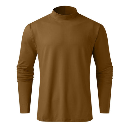 🎁Clearance Sale 49% OFF⏳Mens High Neck Slim Fit Long Sleeve T-shirt