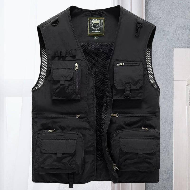 🎁Hot Sale 49% OFF⏳Breathable Mesh Zip Cargo Vest