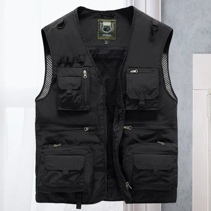 🎁Hot Sale 49% OFF⏳Breathable Mesh Zip Cargo Vest