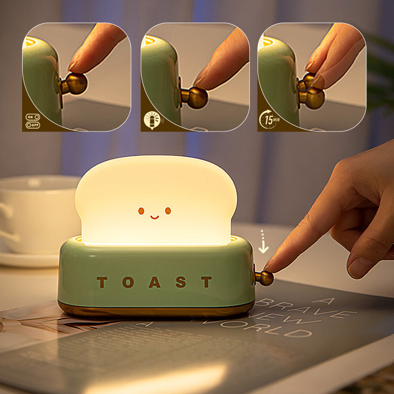 🎁New Year Sale 49% OFF⏳Cute Desk Decor Toaster Night Lamp