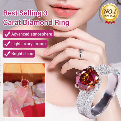 🎄Free Shipping🎁🎄Best Selling 3 Carat Diamond Ring - newbeew