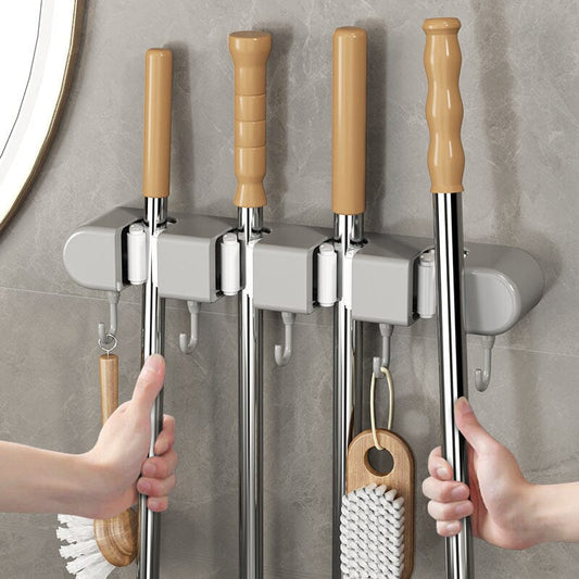🎁Hot Sale 49% OFF⏳Multifunctional Mop Holder with Hook