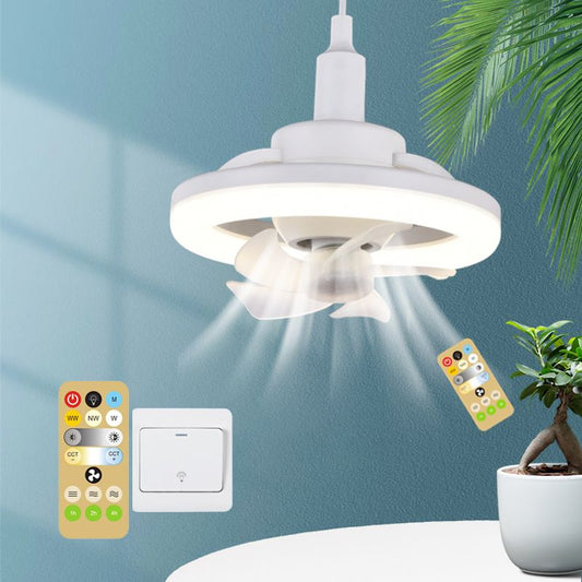 🎁Hot Sale 49% OFF⏳360-degree Rotation LED Fan Lamp