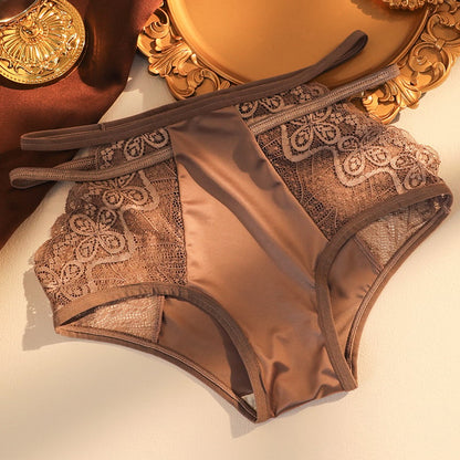 🎁Hot Sale 49% OFF⏳Buy 1 Free 1🔥Sexy Seamless Double Strap Lace Silk Care Panties