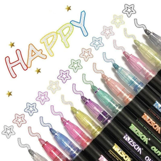 🎁Christmas 49% OFF⏳🖌2024 Best-Selling Dual-Line Highlighter - newbeew