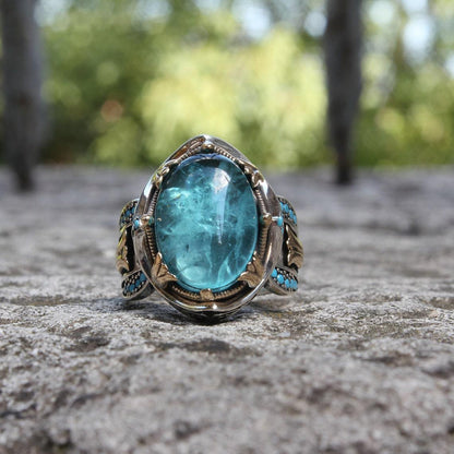 🎁Hot Sale 49% OFF⏳Luxurious silver sapphire ring