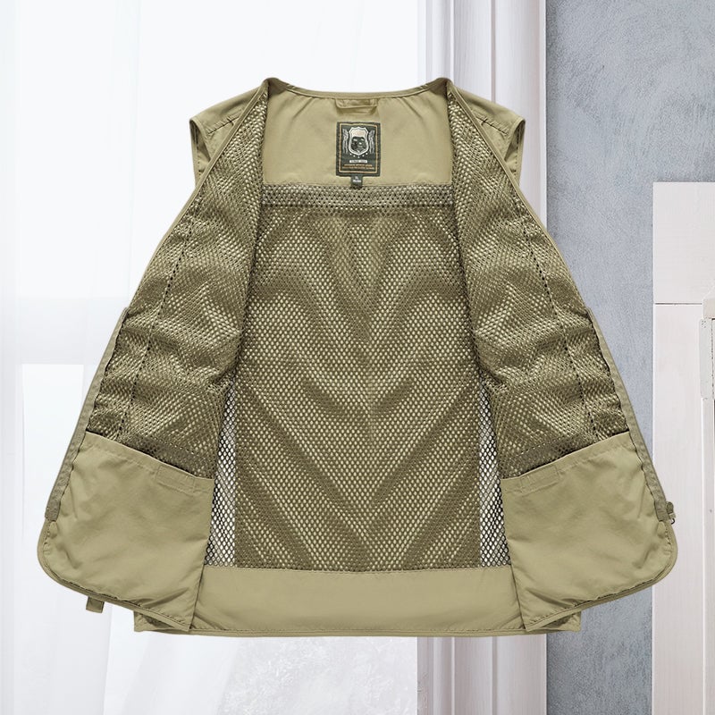 🎁Hot Sale 49% OFF⏳Breathable Mesh Zip Cargo Vest