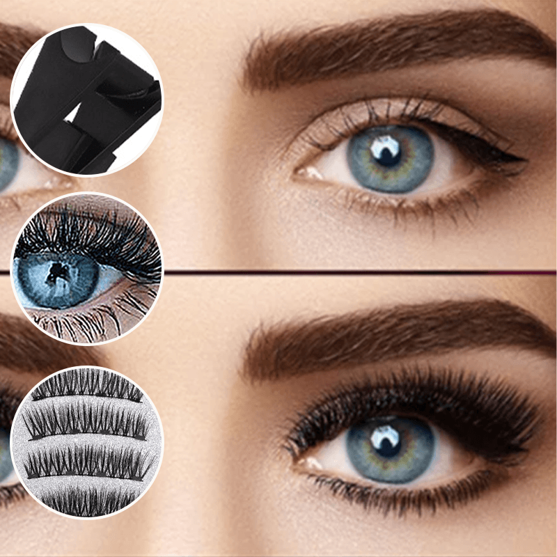 3D Magnetic Eyelash Set - newbeew