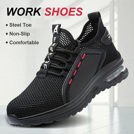 🎁Clearance Sale 49% OFF⏳Ultra-Light Breathable Steel Toe Non-Slip Work Shoes