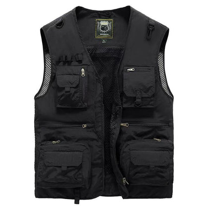 🎁Hot Sale 49% OFF⏳Breathable Mesh Zip Cargo Vest
