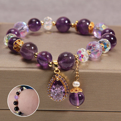 🎄Free Shipping🎁🎄Natural Amethyst Water Drop Bracelet ( 10 Styles ) - newbeew