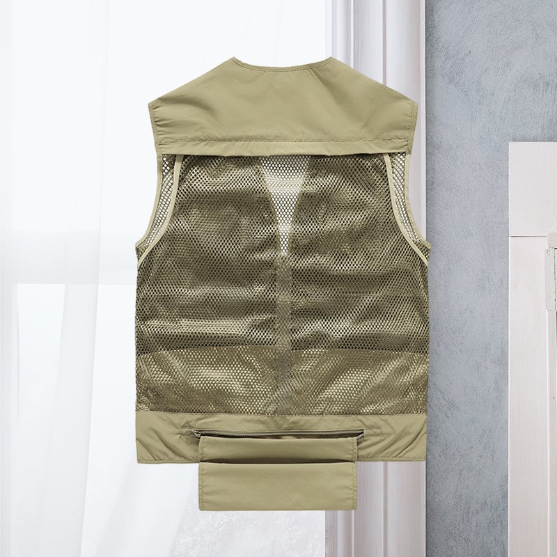 🎁Hot Sale 49% OFF⏳Breathable Mesh Zip Cargo Vest