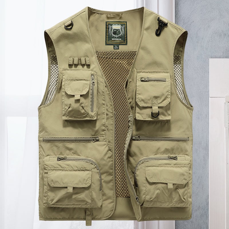 🎁Hot Sale 49% OFF⏳Breathable Mesh Zip Cargo Vest