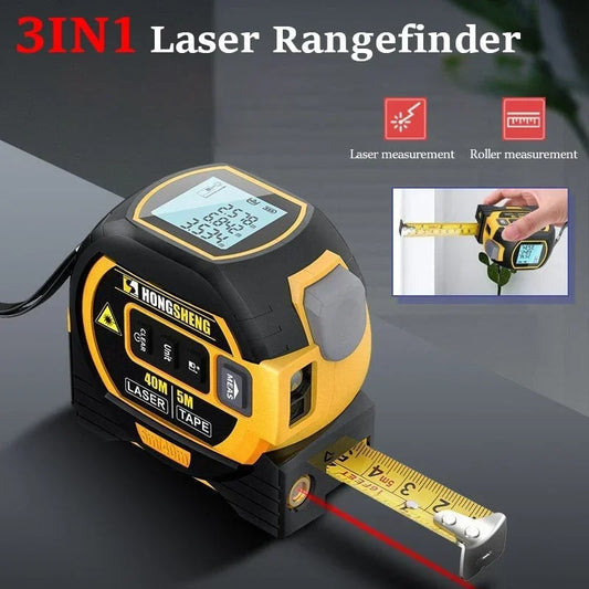 🎁New Year 49% OFF⏳3-In-1 Infrared Laser Tape Measuring