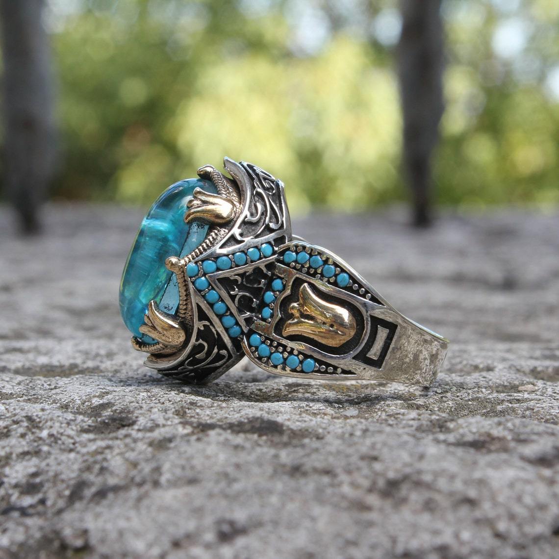🎁Hot Sale 49% OFF⏳Luxurious silver sapphire ring