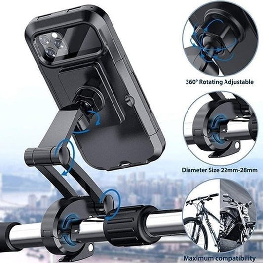 🎁Hot Sale 49% OFF⏳Waterproof Bicycle & Motorcycle Phone Holder - newbeew