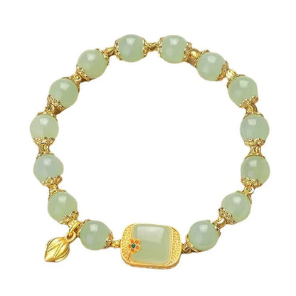 🔥 HOT SALE 🔥Hotan Jade Beaded Bracelet - newbeew