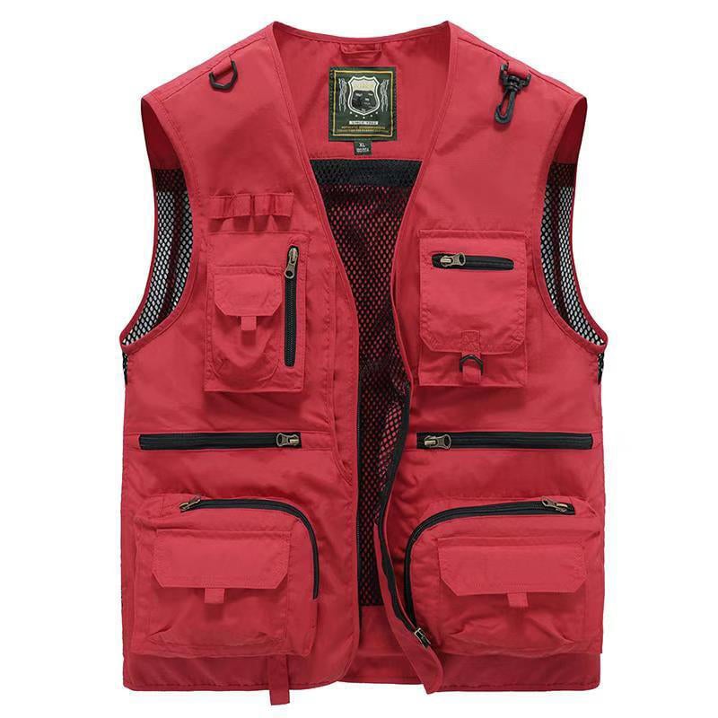 🎁Hot Sale 49% OFF⏳Breathable Mesh Zip Cargo Vest