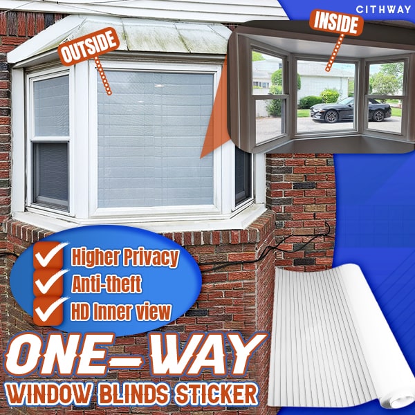 🎁Christmas 49% OFF⏳One-Way Imitation Blinds Privacy Window Cover - newbeew