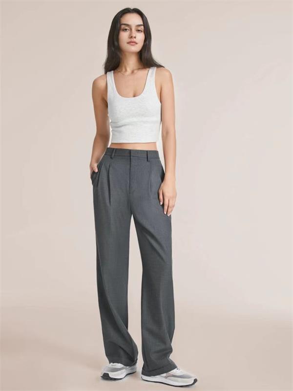 🔥FREE SHIPPING👖High Waist Tailored Wide Leg Pants - newbeew