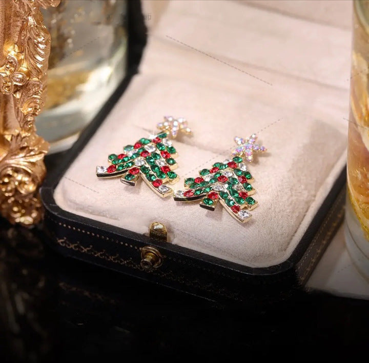 🎁Christmas Hot Sale⏳Christmas Tree Earrings - newbeew