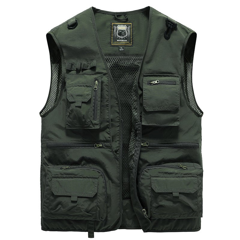 🎁Hot Sale 49% OFF⏳Breathable Mesh Zip Cargo Vest