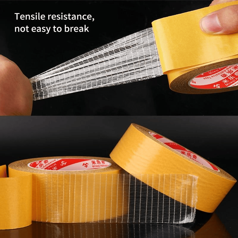 🧰Strong Adhesive Double-sided Gauze Fiber Mesh Tape - newbeew