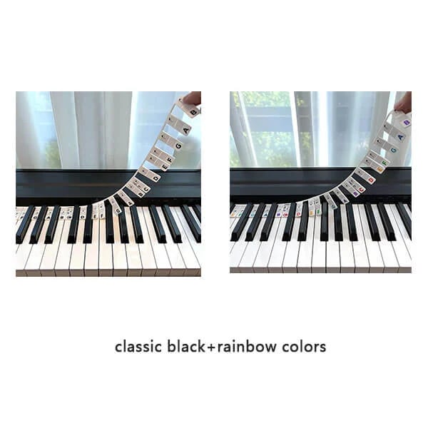 🎹Removable Piano Keyboard Note Labels - newbeew