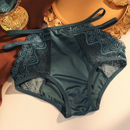 🎁Hot Sale 49% OFF⏳Buy 1 Free 1🔥Sexy Seamless Double Strap Lace Silk Care Panties