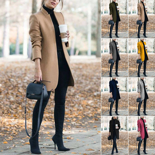 🎁Hot Sale 49% OFF🍂Solid Colour Collar Wool Coat