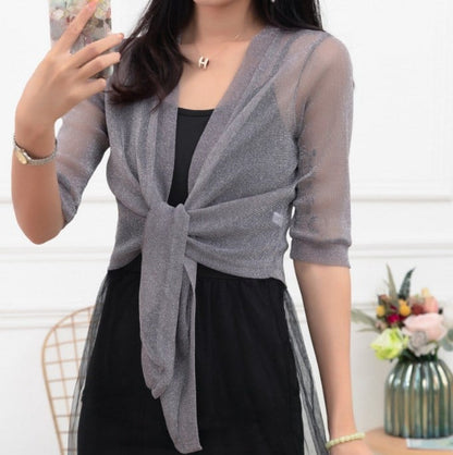 🎁New Year Sale 49% OFF⏳2024 New Pearl Ice Silk Sunscreen Thin Shawl Versatile
