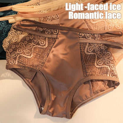 🎁Hot Sale 49% OFF⏳Buy 1 Free 1🔥Sexy Seamless Double Strap Lace Silk Care Panties