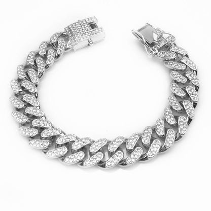 🎁New Year Sale 49% OFF⏳Cuban Rhinestone Jewelry