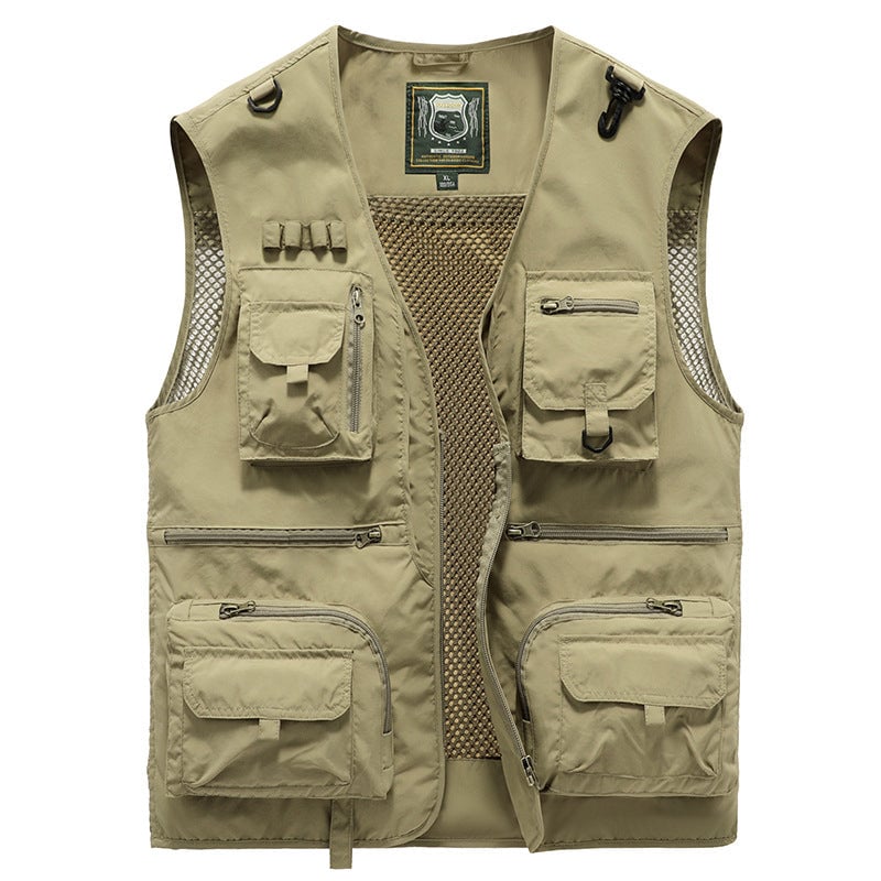 🎁Hot Sale 49% OFF⏳Breathable Mesh Zip Cargo Vest