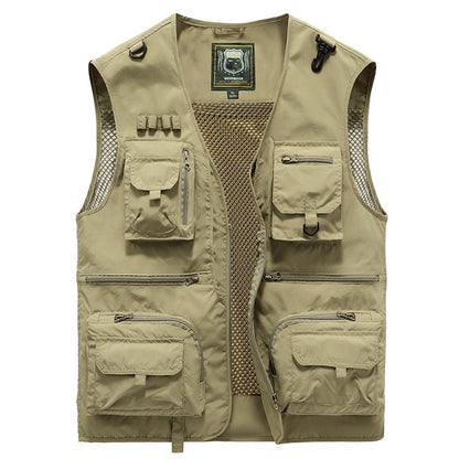 🎁Hot Sale 49% OFF⏳Breathable Mesh Zip Cargo Vest
