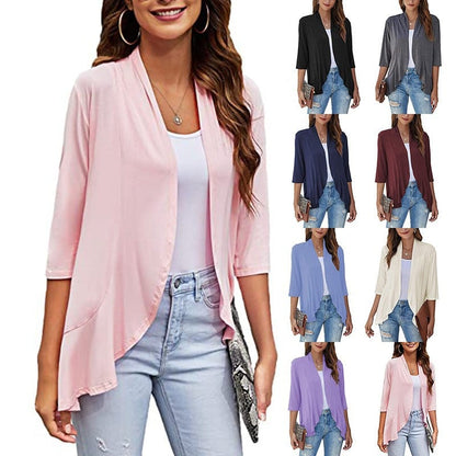 🎁Christmas Hot Sale🔥Women's Casual Lightweight Open Front Cardigans - newbeew