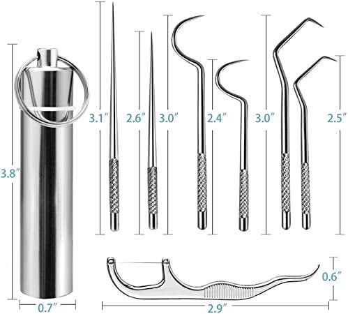 🔥BUY 1 GET 1 FREE🥼Stainless Steel Toothpick Set 7pcs - newbeew