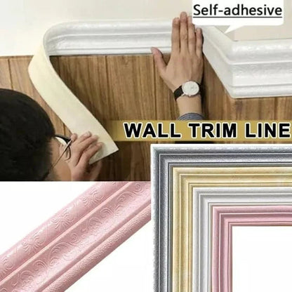 🎁Hot Sale 49% OFF⏳Edging Self-adhesive Eco-friendly 3D Wall Edging Strips