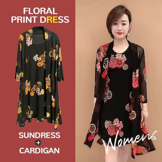 🎁Hot Sale 49% OFF⏳Womens Floral Print Dress - newbeew