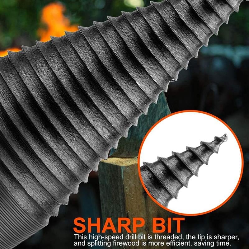 🎁Christmas 49% OFF⏳Hex Shank Firewood Drill Bit🪓😮 - newbeew