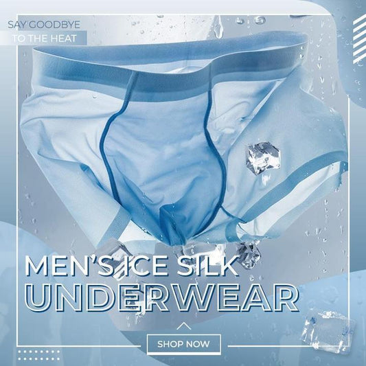🎁Clearance Sale 49% OFF⏳Men's Ice Silk Boxer Shorts Underwear - newbeew